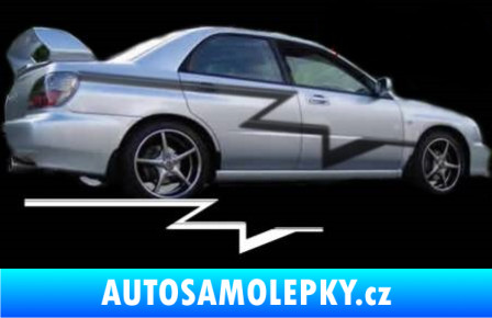 Samolepka Samolepka na bok pruhy 037 světle červená