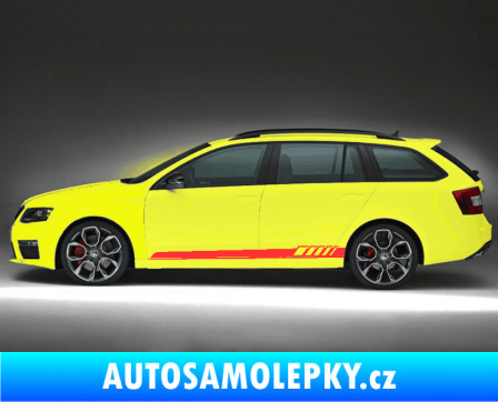 Samolepka Kitcar 003 světle červená