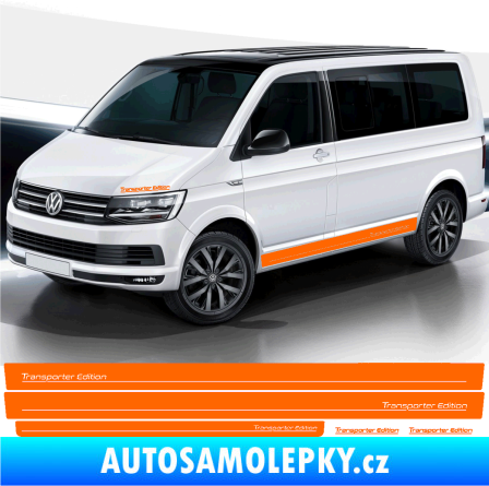 Samolepka Polep na bok Transporter Edition Volkswagen T4, T5, T6 Fluorescentní oranžová