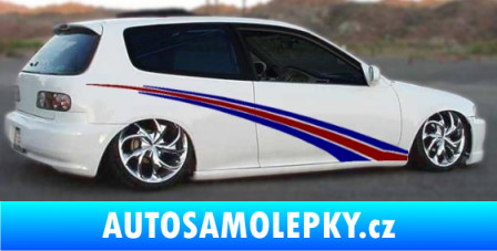 Samolepka Samolepka na bok pruhy 015 světle růžová