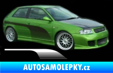Samolepka Samolepka na bok pruhy 035 světle růžová