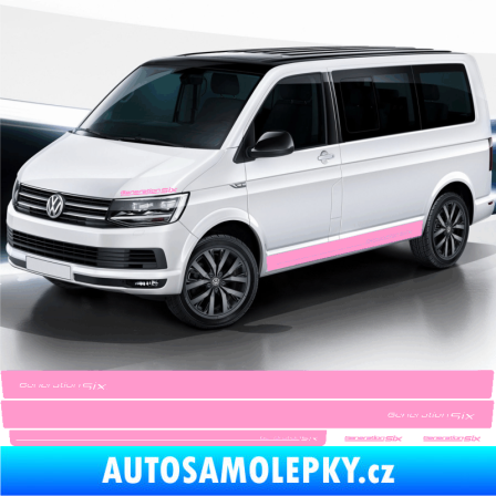Samolepka Polep na bok Generation Six Volkswagen T4, T5, T6, T7 světle růžová