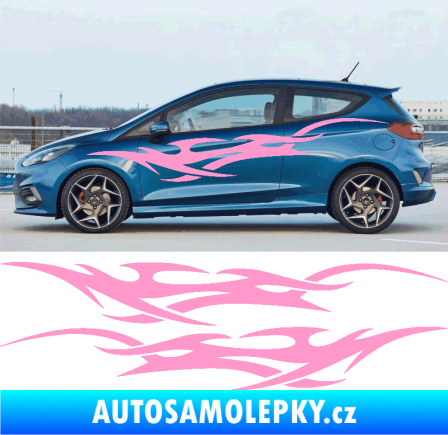 Samolepka Samolepka na bok tattoo 085 světle růžová