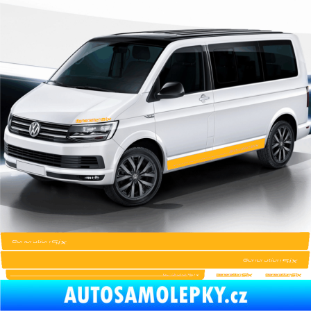 Samolepka Polep na bok Generation Six Volkswagen T4, T5, T6, T7 světle oranžová