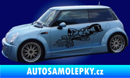 Samolepka Samolepka na bok 029 čertice s vidlemi jasně žlutá
