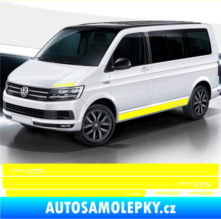 Samolepka Polep na bok 25 Edition Volkswagen T4, T5, T6, T7 žlutá citron