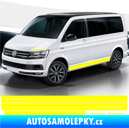 Samolepka Polep na bok Transporter Edition Volkswagen T4, T5, T6 žlutá citron