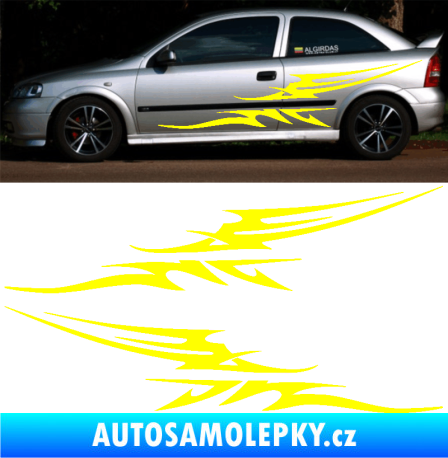 Samolepka Samolepka na bok tattoo 082 žlutá citron