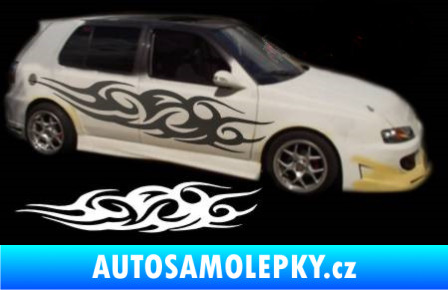 Samolepka Samolepka na bok tattoo 022 chrom fólie stříbrná zrcadlová