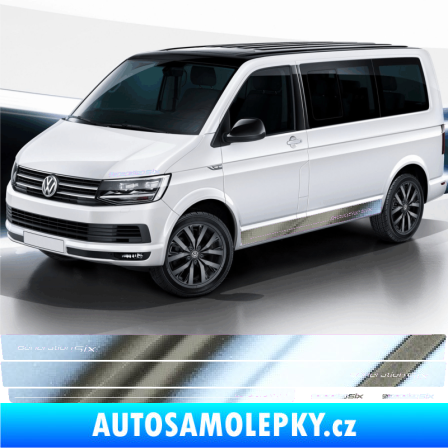 Samolepka Polep na bok Generation Six Volkswagen T4, T5, T6, T7 chrom fólie stříbrná zrcadlová