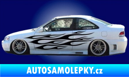 Samolepka Samolepka na bok plameny 039 pískované sklo
