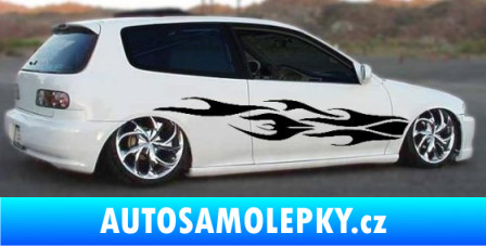 Samolepka Samolepka na bok plameny 062 pískované sklo