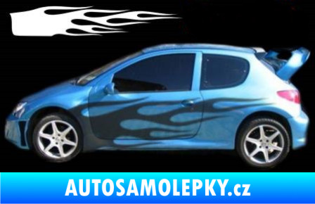 Samolepka Samolepka na bok plameny 075 pískované sklo