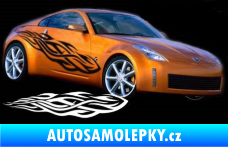 Samolepka Samolepka na bok plameny 102 pískované sklo
