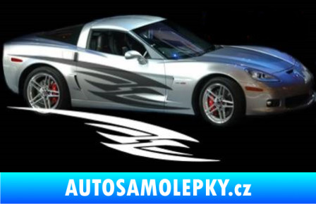 Samolepka Samolepka na bok pruhy 033 odrazková reflexní bílá