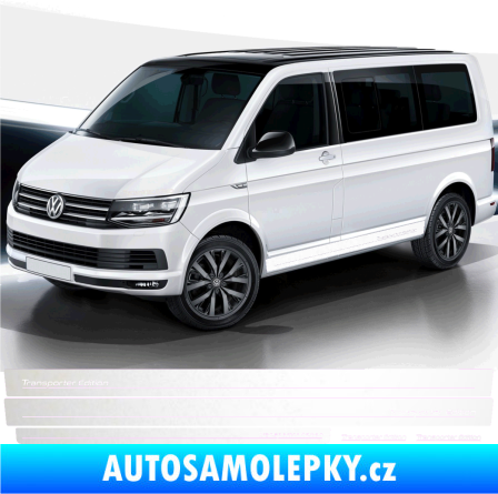 Samolepka Polep na bok Transporter Edition Volkswagen T4, T5, T6 odrazková reflexní bílá