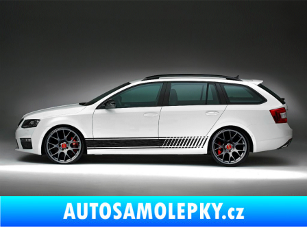 Samolepka Kitcar 001 -  Škoda VRS škrábaný kov černý
