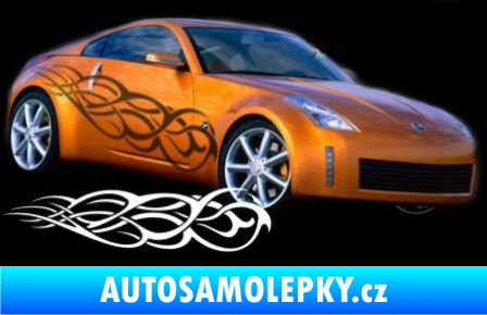 Samolepka Samolepka na bok plameny 109 Ultra Metalic černá