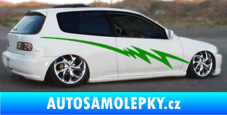 Samolepka Samolepka na bok pruhy 012 Ultra Metalic černá