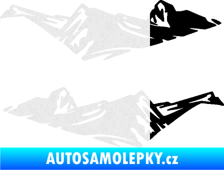 Samolepka Samolepka hory 004 horská krajina Off Road Ultra Metalic bílá