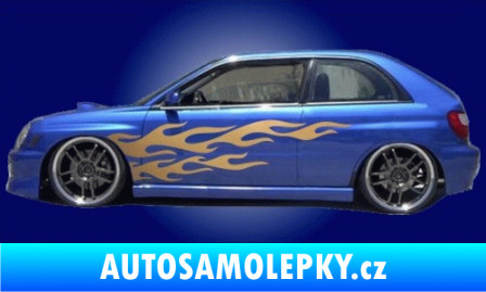 Samolepka Samolepka na bok plameny 006 Ultra Metalic růžová