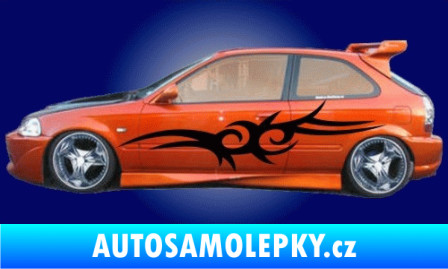 Samolepka Samolepka na bok tattoo 001 Ultra Metalic tyrkysová
