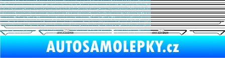 Samolepka Proužky na bok BMW AC Schnitzer starší verze Ultra Metalic tyrkysová