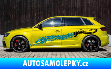 Samolepka Samolepka na bok draci 003 Ultra Metalic tyrkysová