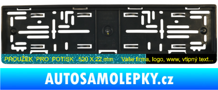 Samolepka Tištěná samolepka pod SPZ proužek 520 x 22mm Ultra Metalic tyrkysová