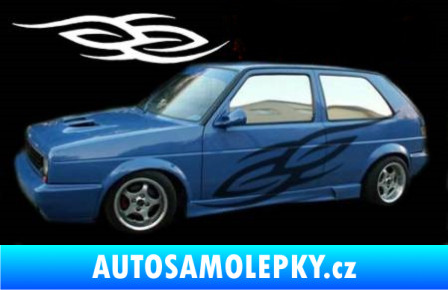 Samolepka Samolepka na bok tattoo 024 Ultra Metalic modrá