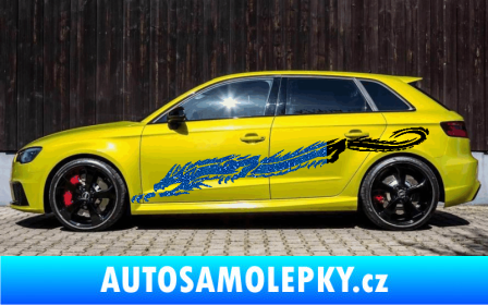 Samolepka Samolepka na bok draci 003 Ultra Metalic modrá