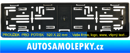 Samolepka Tištěná samolepka pod SPZ proužek 520 x 22mm Ultra Metalic modrá