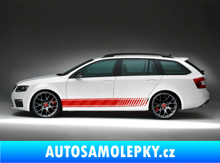 Samolepka Kitcar 001 -  Škoda VRS 3D karbon červený
