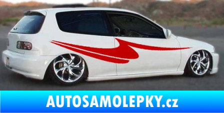 Samolepka Samolepka na bok 096 3D karbon bílý
