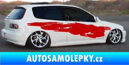 Samolepka Samolepka na bok 109 3D karbon bílý