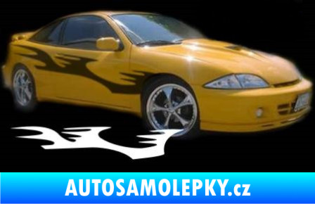 Samolepka Samolepka na bok 125 3D karbon bílý