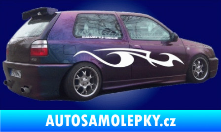 Samolepka Samolepka na bok 013 3D karbon zlatý