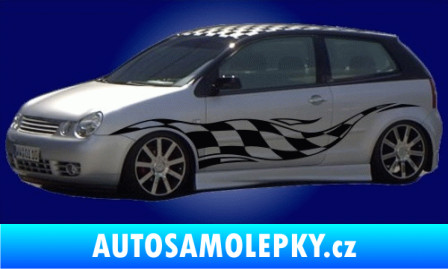 Samolepka Samolepka na bok šachovnice 002 3D karbon černý