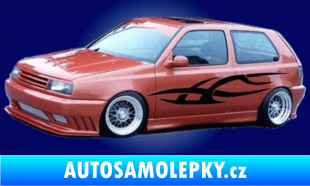 Samolepka Samolepka na bok 047 3D karbon černý