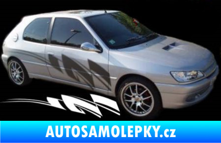 Samolepka Samolepka na bok 167 3D karbon černý