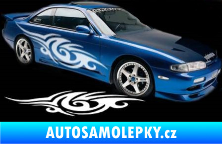 Samolepka Samolepka na bok tattoo 021 3D karbon černý