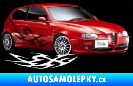 Samolepka Samolepka na bok tattoo 026 3D karbon černý