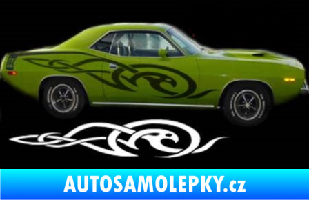 Samolepka Samolepka na bok tattoo 035 3D karbon černý