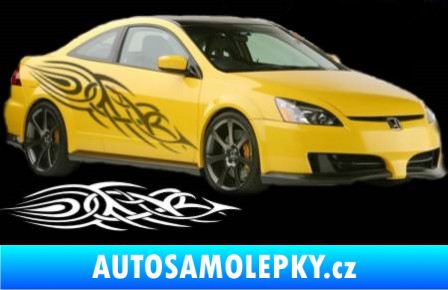 Samolepka Samolepka na bok tattoo 048 3D karbon černý