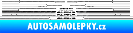 Samolepka Proužky na bok BMW Alpina  3D karbon černý