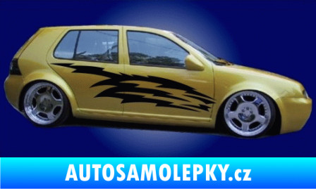 Samolepka Samolepka na bok 009 3D karbon modrý