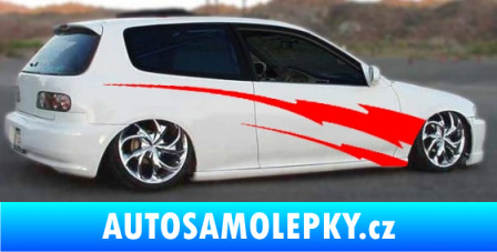 Samolepka Samolepka na bok 059 3D karbon modrý