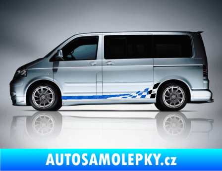 Samolepka Kitcar 002 3D karbon modrý