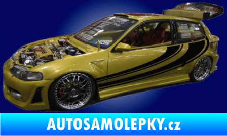 Samolepka Samolepka na bok pruhy 002 měděná metalíza