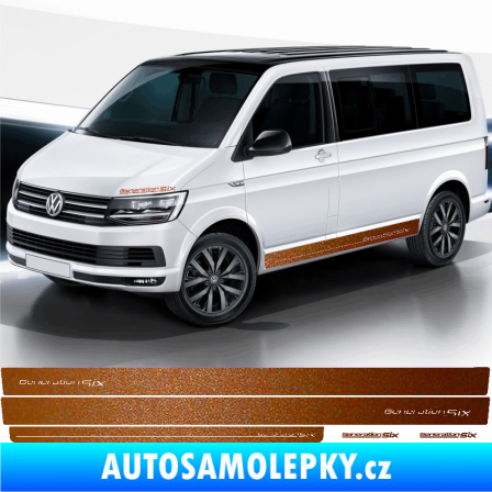 Samolepka Polep na bok Generation Six Volkswagen T4, T5, T6, T7 měděná metalíza